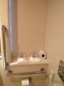Classic bathroom with individual toiletries